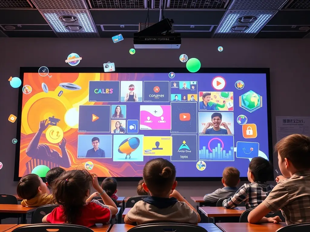 A dynamic multimedia presentation featuring a mix of images, text, and interactive elements, showcasing India's educational excellence and cultural heritage.